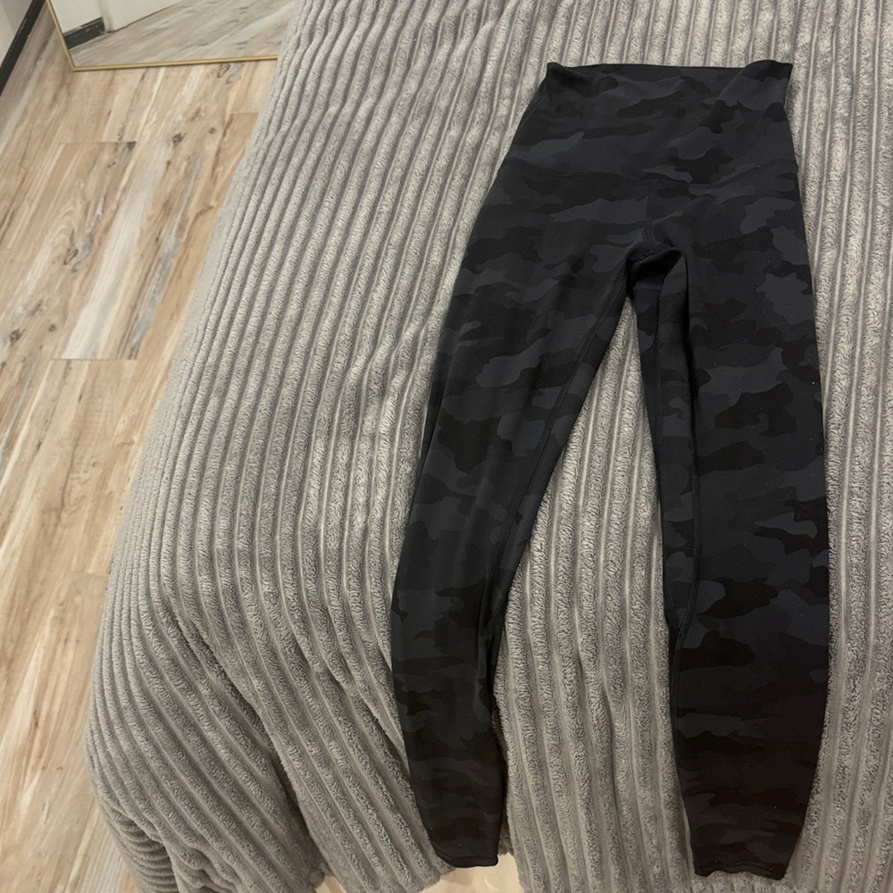 Lululemon Athletica Black Camouflage Leggings